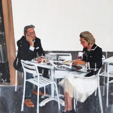 Daniele Galliano, Come eravamo, 2015, oil on canvas, 70 x 100 cm