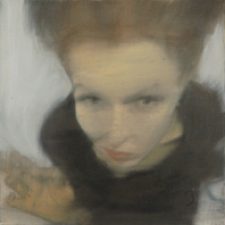 Trittico del nervoso, 1995, triptych, oil on canvas, cm 40x30 each