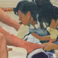 La cura del corpo, 2004, oil on canvas, cm 40x50